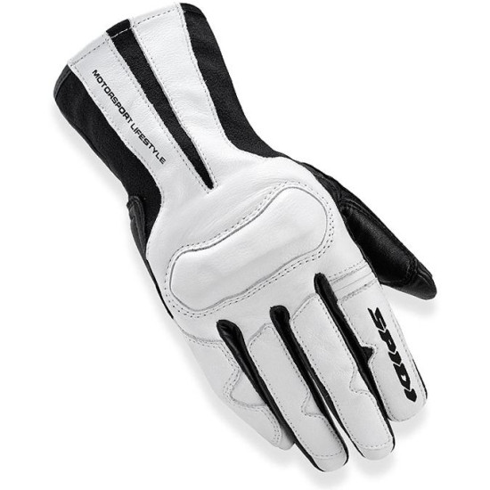 White store motorcycle gloves